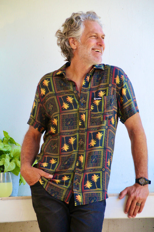 Kandui Surf - Rusta Palm Men’s Cotton Shirt