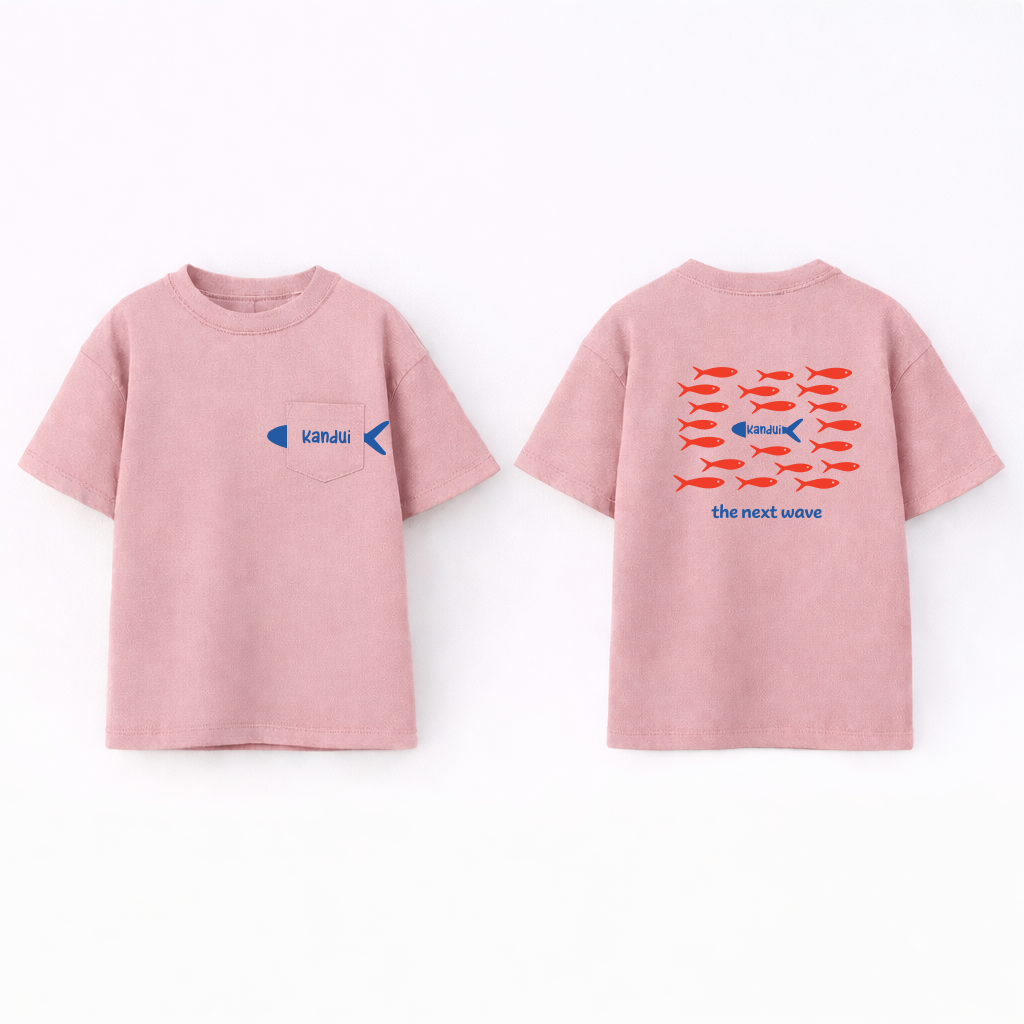 Next Wave Pocket Tee — Drift Pink