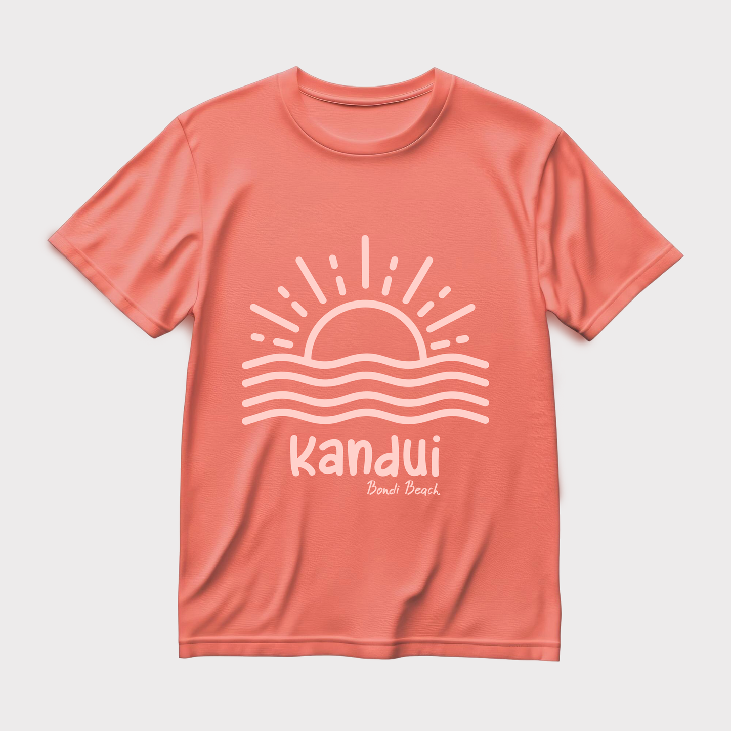 Sunrise Coast Tee — Coral Tide
